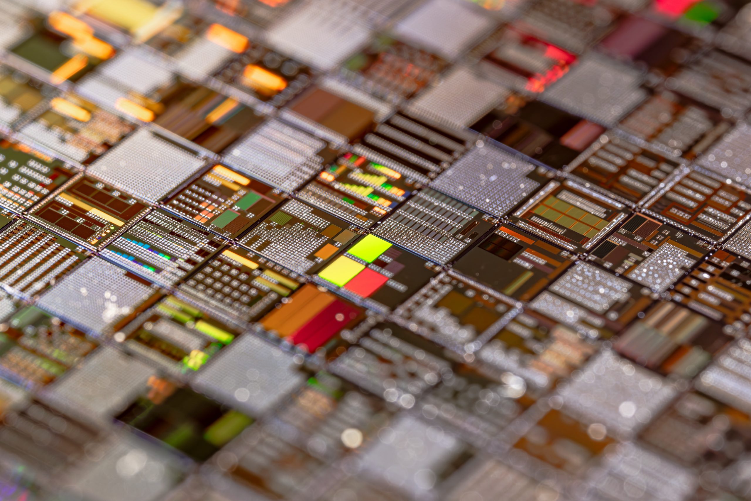 Silicon semiconductor wafer close-up. In electronics, a wafer also called a slice or substrate is a thin slice of semiconductor, a crystalline silicon, used for the fabrication of integrated circuits